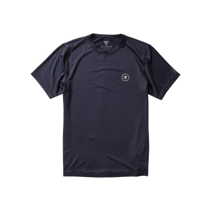 Vissla Easy Seas Eco SS Rash Guard in Black
