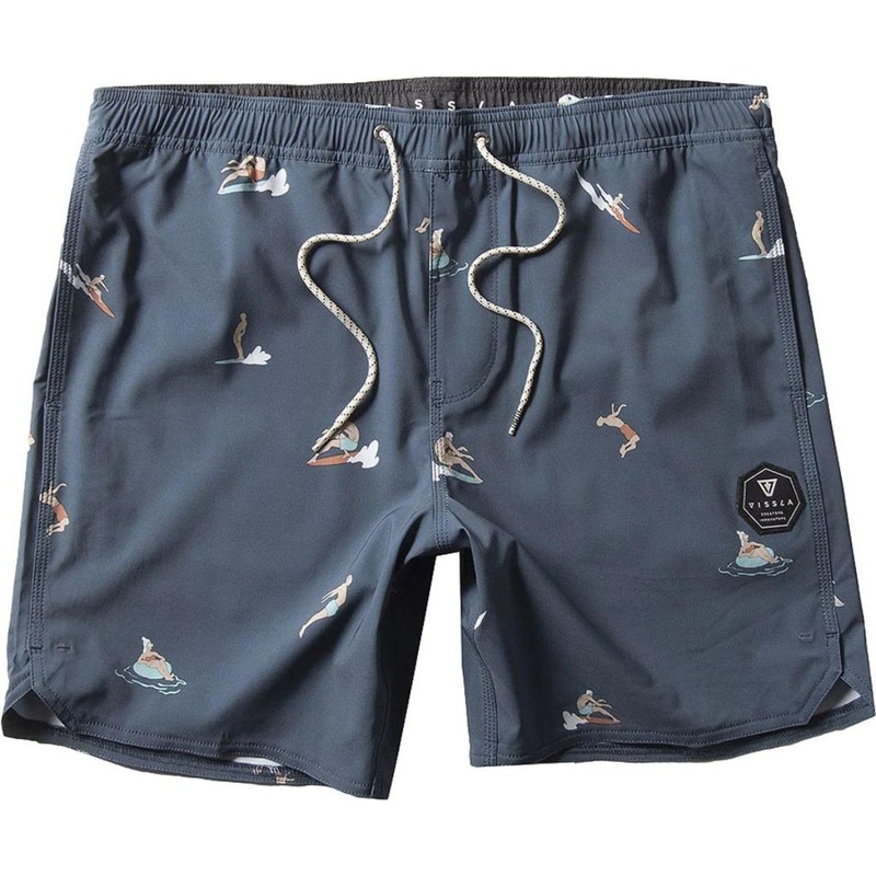 Vissla Radical 17.5" Ecolastic Boardshorts in Dark Slate