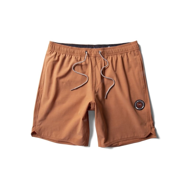 Vissla Solid Sets 16" Boys Elastic Boardshorts in Guava