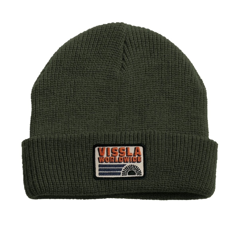 Vissla Solid Sets Eco Beanie in Army