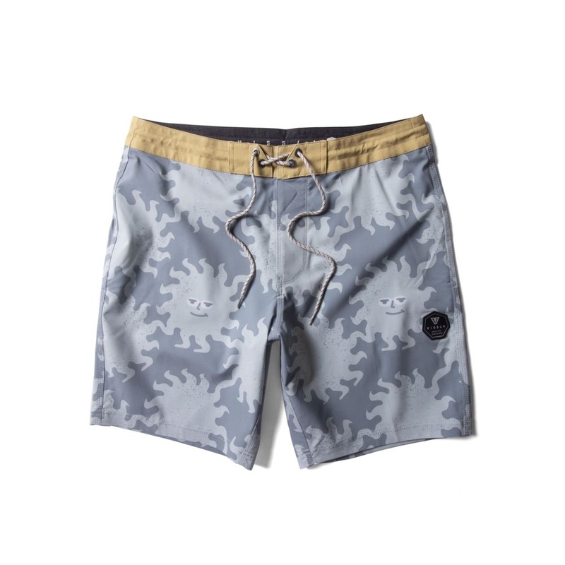 Vissla Sunburnt Shred Heads 17" Boys Boardshort in Dark Denim