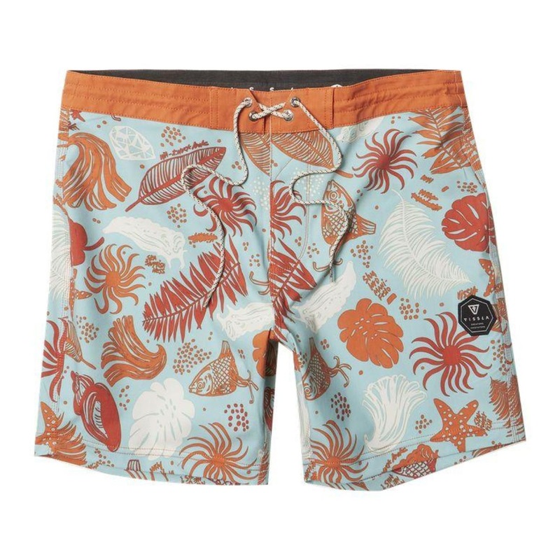 Vissla TC Pacific O Blue 17.5" Boardshort in Aqua