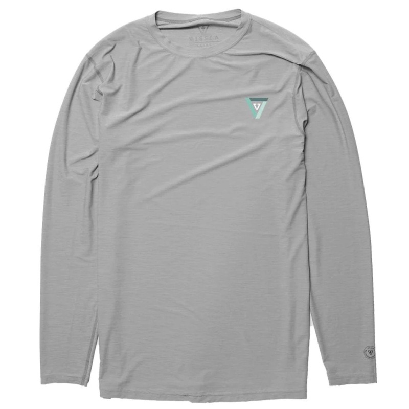 Vissla Twisted Long Sleeve in Grey Heather