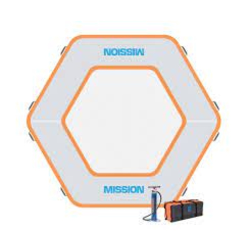 Mission REEF HEX 101 Inflatable Water Mat - 12' x 11' x 8" (132 sq ft)