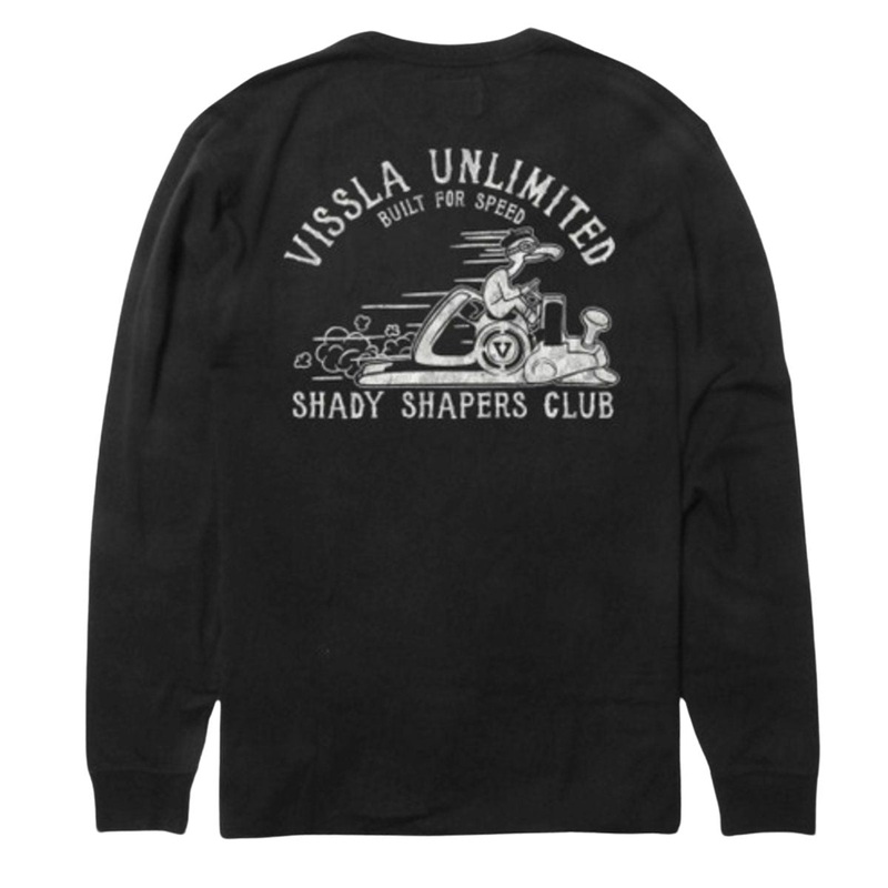Vissla Shapers Club LS Pocket Tee in Phantom