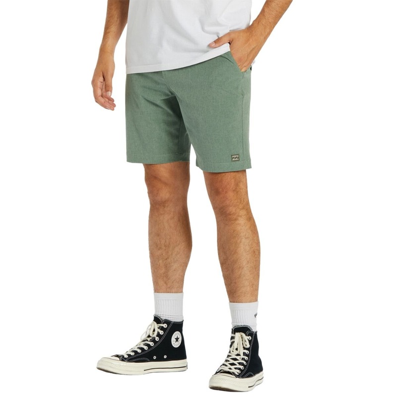 Billabong Crossfire Mid Submersible 19" Hybrid Shorts in Sage