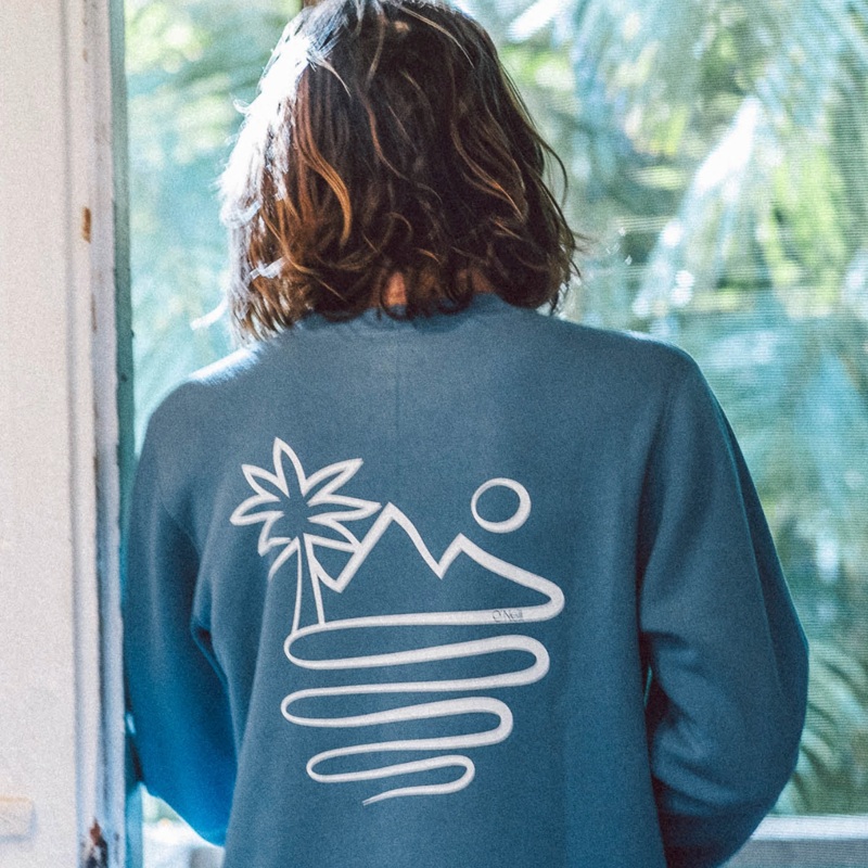 O'Neill OG Fleece Crew in Copen Blue