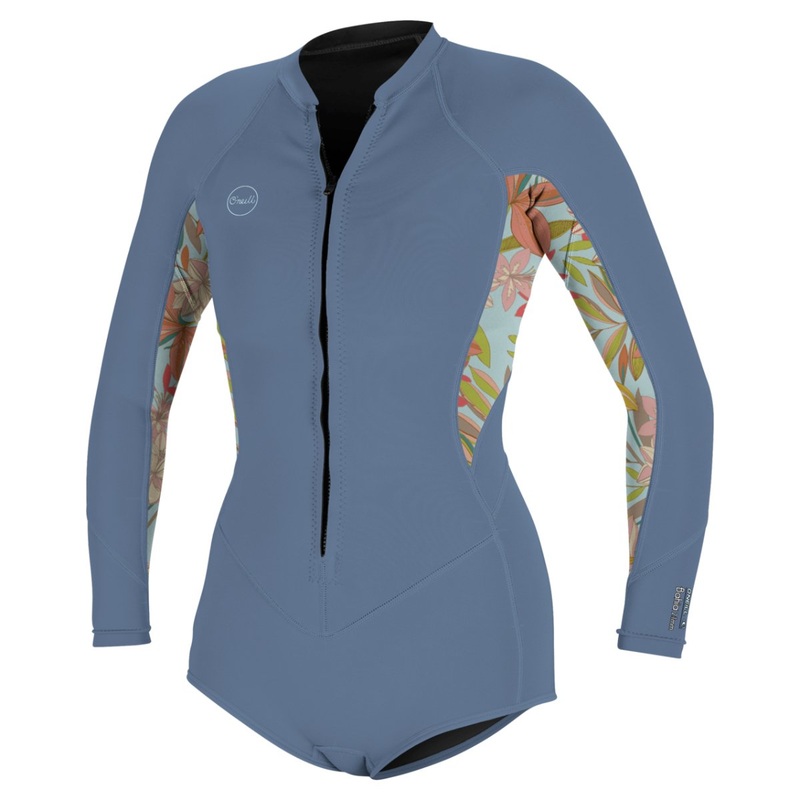 O'Neill Women's Bahia 2/1mm FZ Long Sleeve Surf Suit in Infinity Dahlia
