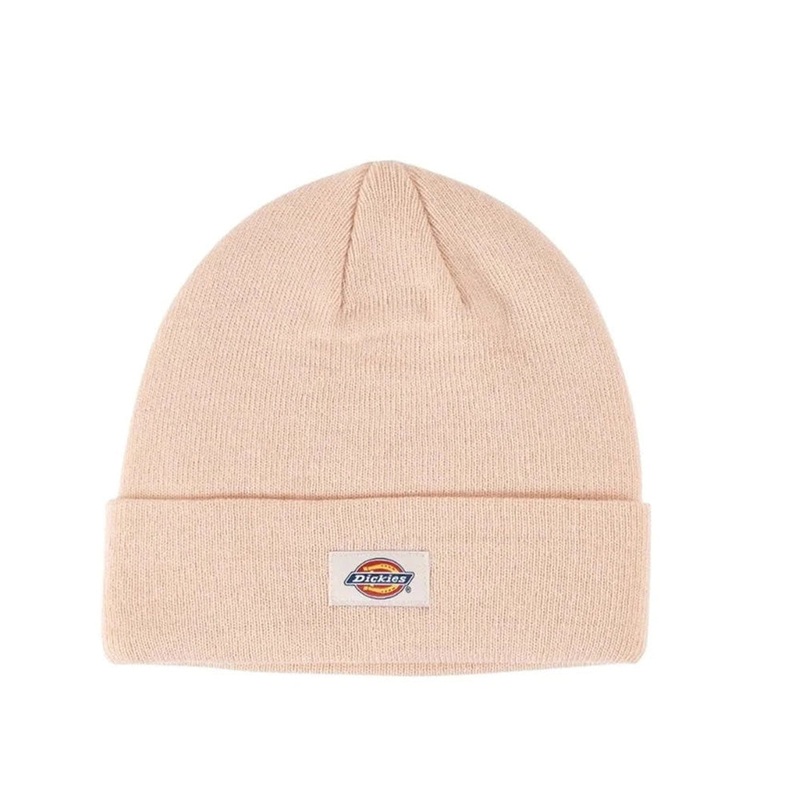 DICKIES CLASSIC LABEL BEANIE PEACH