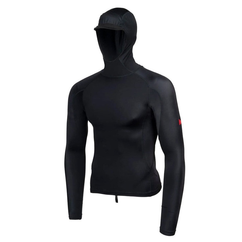 FLORENCE STANDARD ISSUE LONG SLEEVE HOODED RASH GUARD BLACK