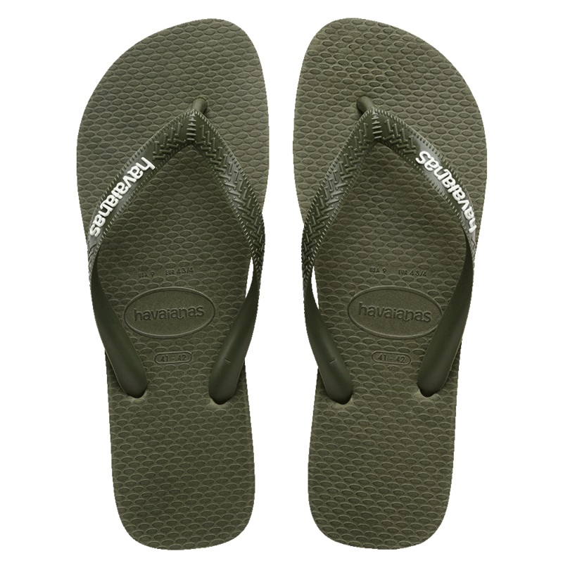 HAVAIANAS LOGO FILETE MOSS WHITE