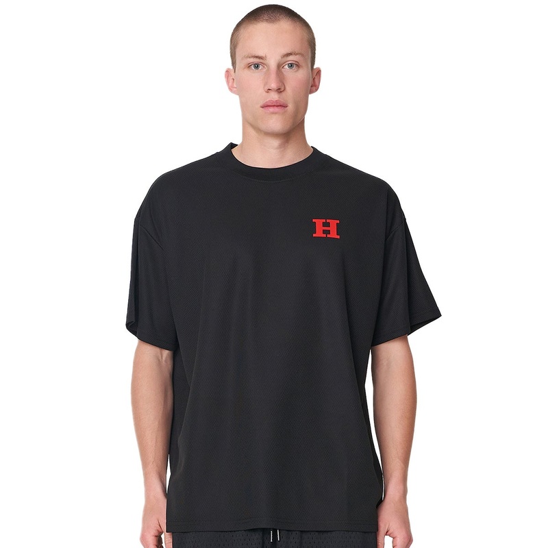 HUFFER 3 BALLER SWISH TEE BLACK