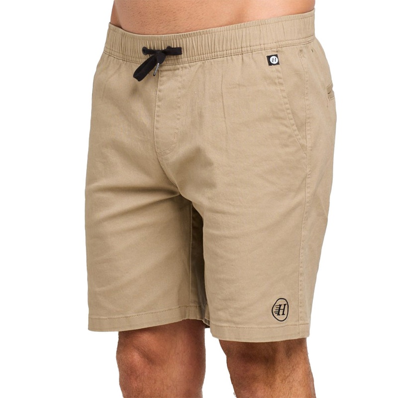 MAD HUEYS STRANDED ELASTIC CHINO 18" TAUPE