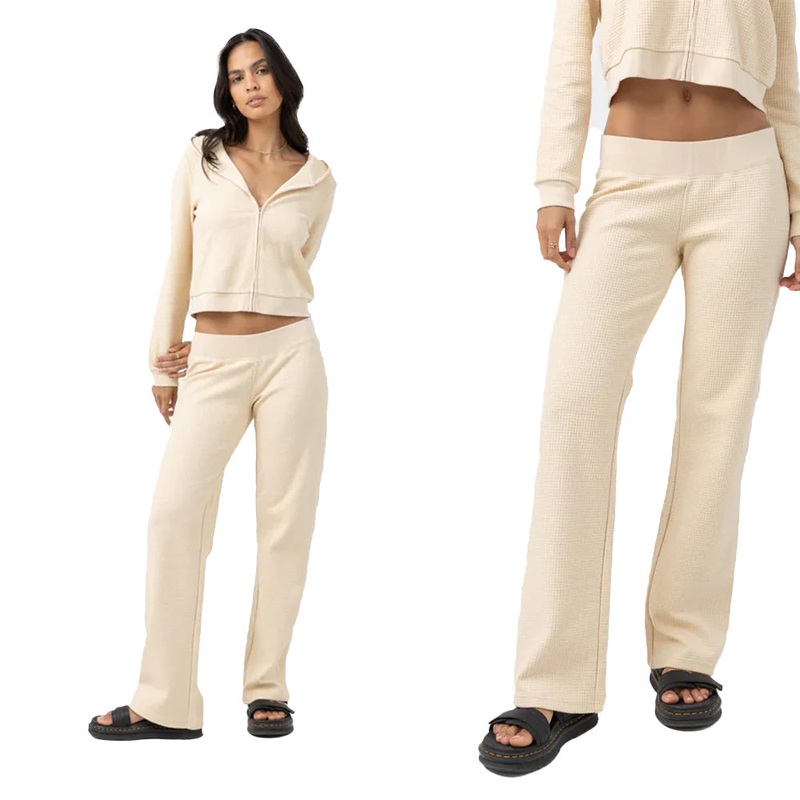 RHYTHM WOMENS LIGHT LAYERS PANT CREAM