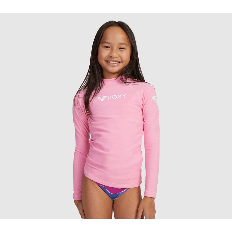 ROXY GIRL HEATER LS GIRLS RASH GUARD PINK