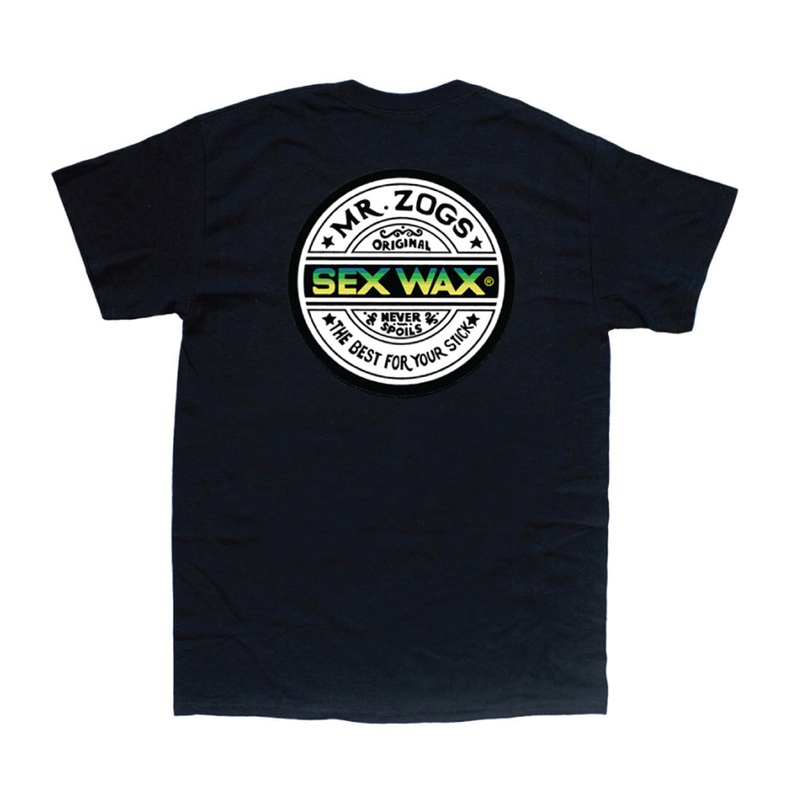 SEXWAX WORD FADE TEE GREEN BLACK