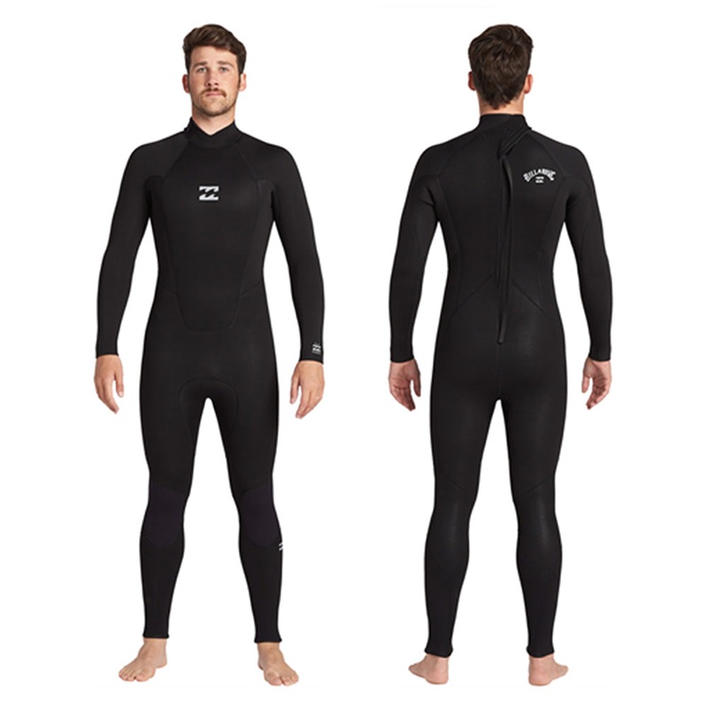 BILLABONG MENS FOIL 3/2MM BACK ZIP GBS STEAMER