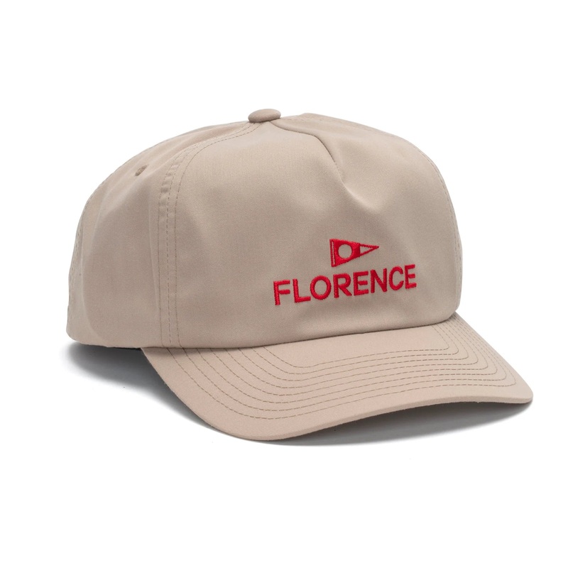 FLORENCE LOGO TWILL HAT TAN OSFA