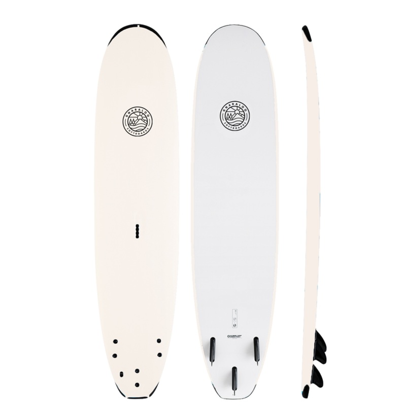 GNARALOO 9'2 SCHOOLIE SOFTBOARD WHITE