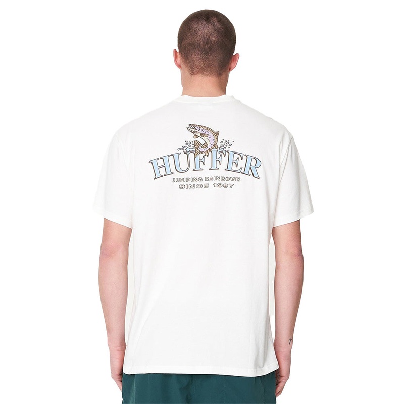 HUFFER MENS SUP TEE TROUT WHITE