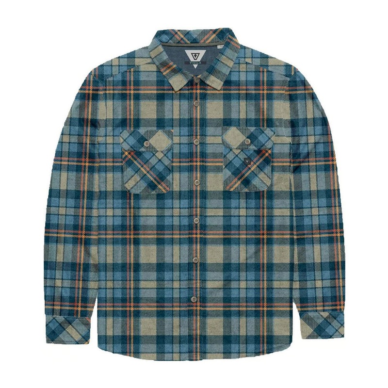 ECO-ZY LONG SLEEVE POLAR FLANNEL KHAKI