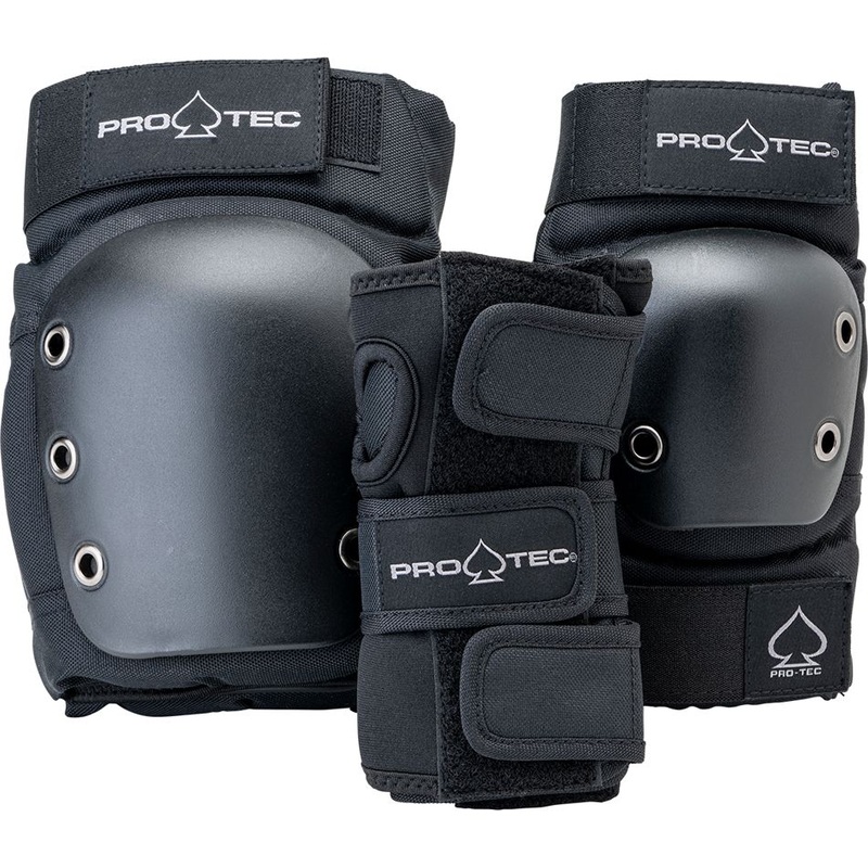 PRO-TEC JUNIOR STREET GEAR WRSIT/ELBOW/KNEE 3PC SET BLACK