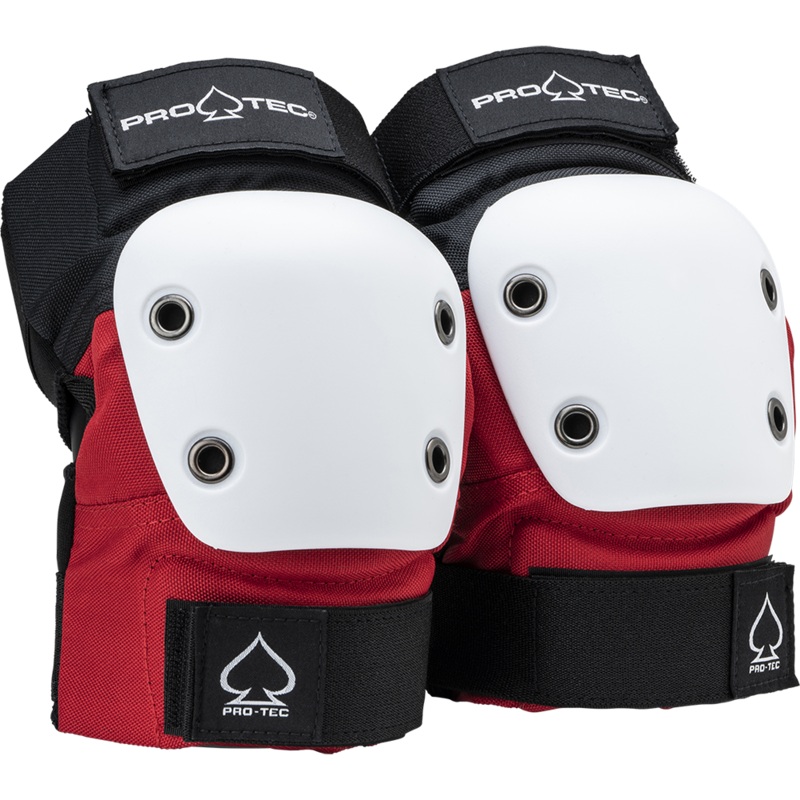 PRO-TEC STREET GEAR RED WHITE BLACK ELBOW PADS