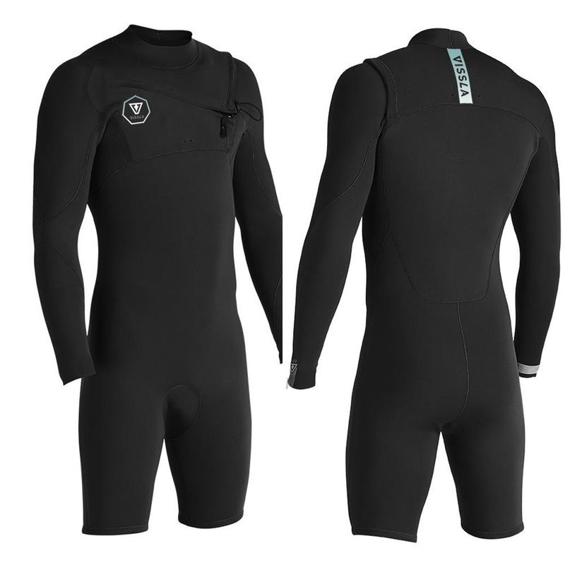 VISSLA 7 SEAS 2/2MM LONG SLEEVE SPRING SUIT BLACK JADE