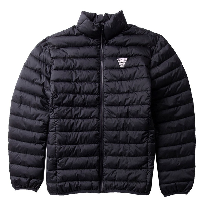 VISSLA ECO PUFF JACKET BLACK