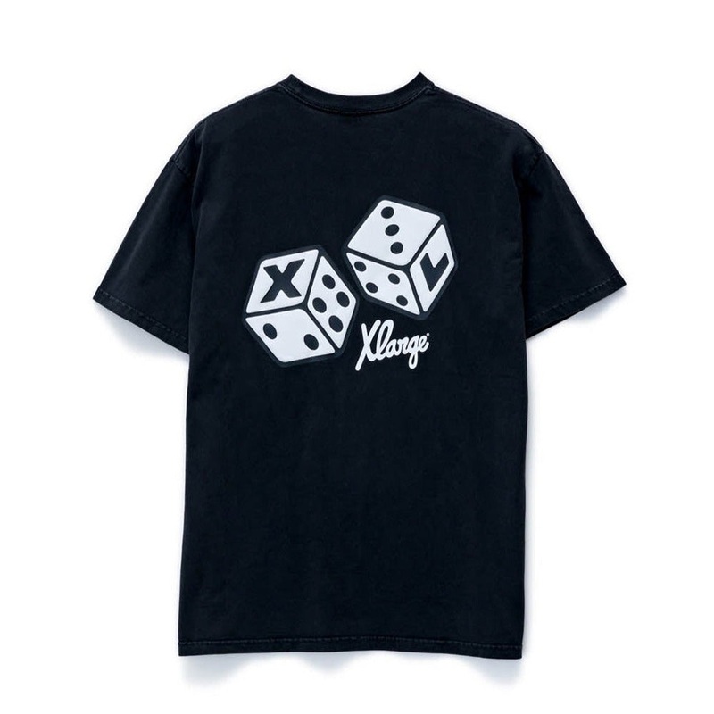 XLARGE DICE SS TEE PIGMENT BLACK
