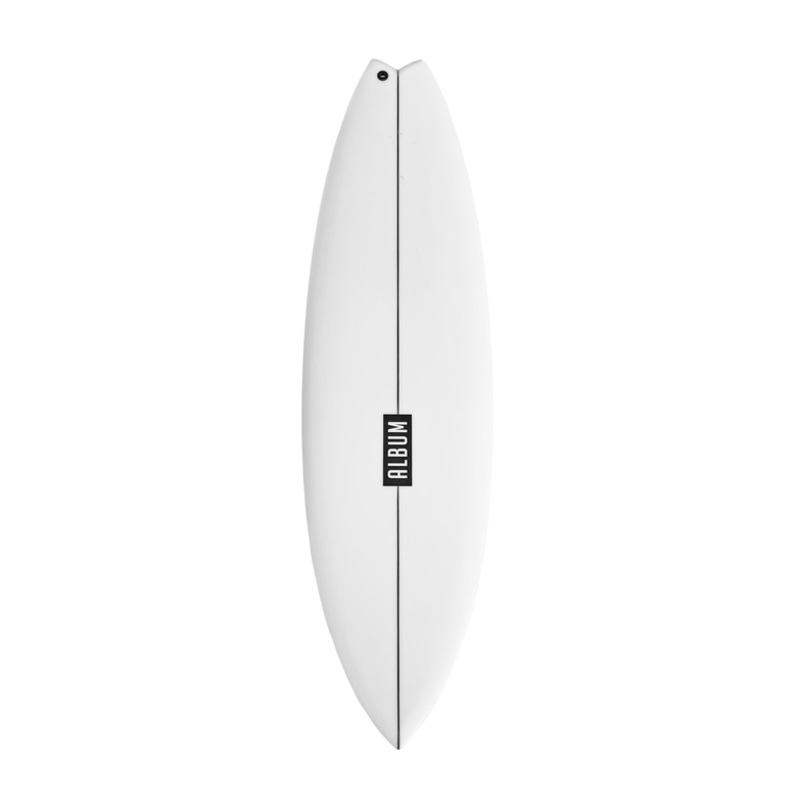 ALBUM INSANITY 6'1" CLEAR PU SURFBOARD