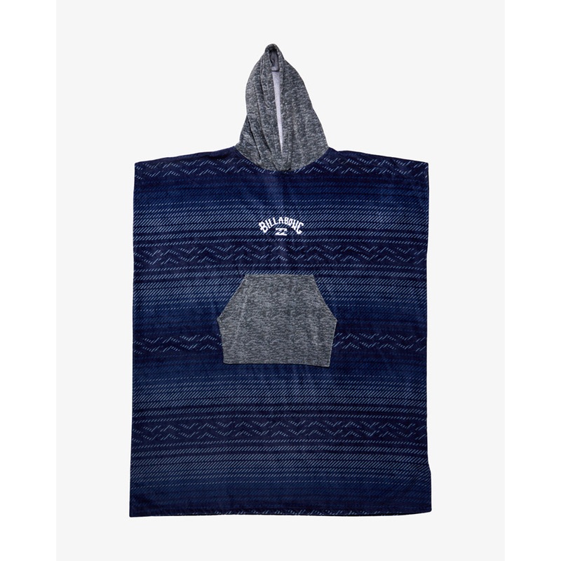 BILLABONG MENS HOODED TOWEL DUSTY NAVY