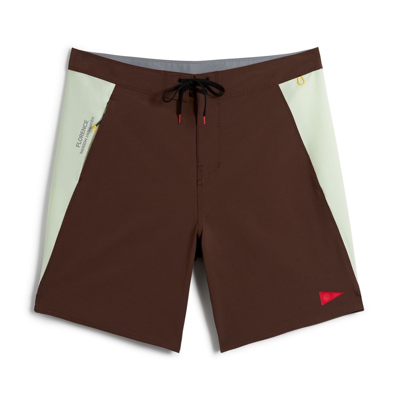 FLORENCE F1 BURGEE CORDURA BOARDSHORT DARK BROWN