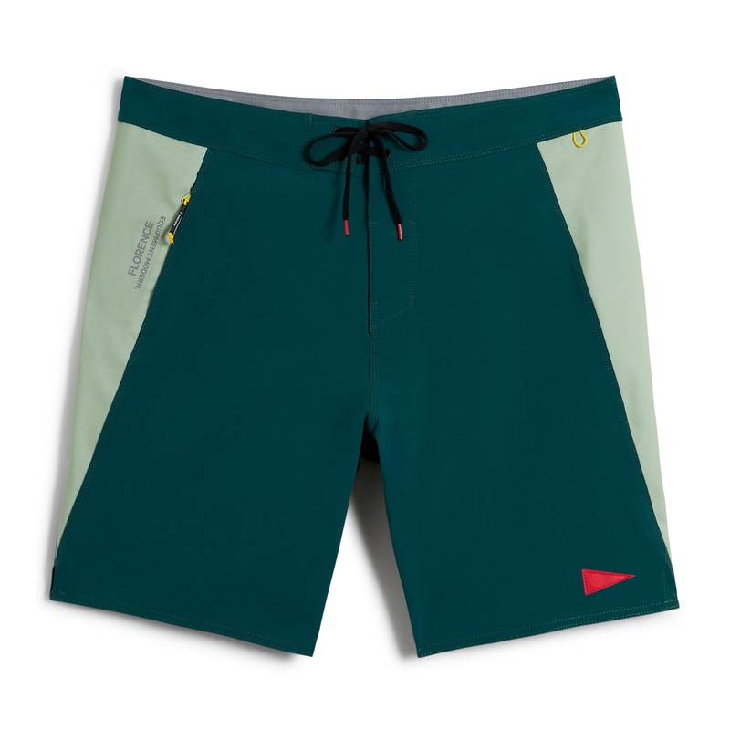 FLORENCE F1 BURGEE CORDURA BOARDSHORT DARK EMERALD