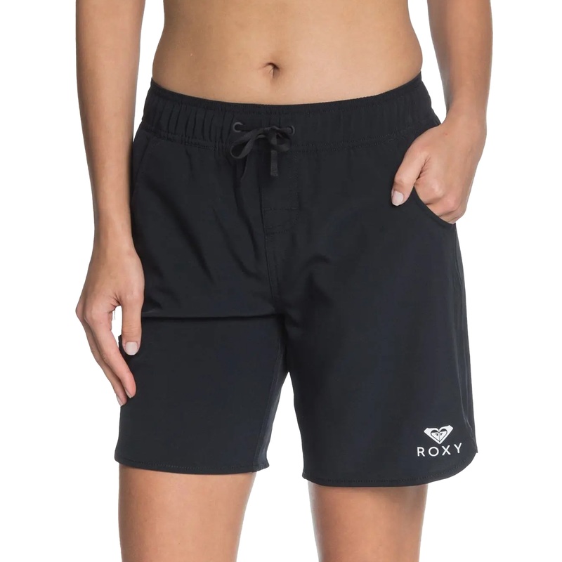 ROXY WOMENS WAVE 7 INCH BOARDSHORT ANTHRACITE
