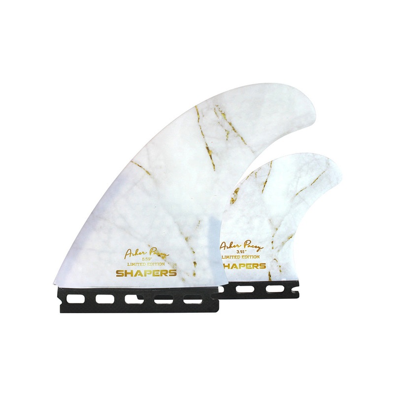 SHAPERS ASHER PACEY AP 5.59 TWIN FIN WHITE GOLD SINGLE TAB