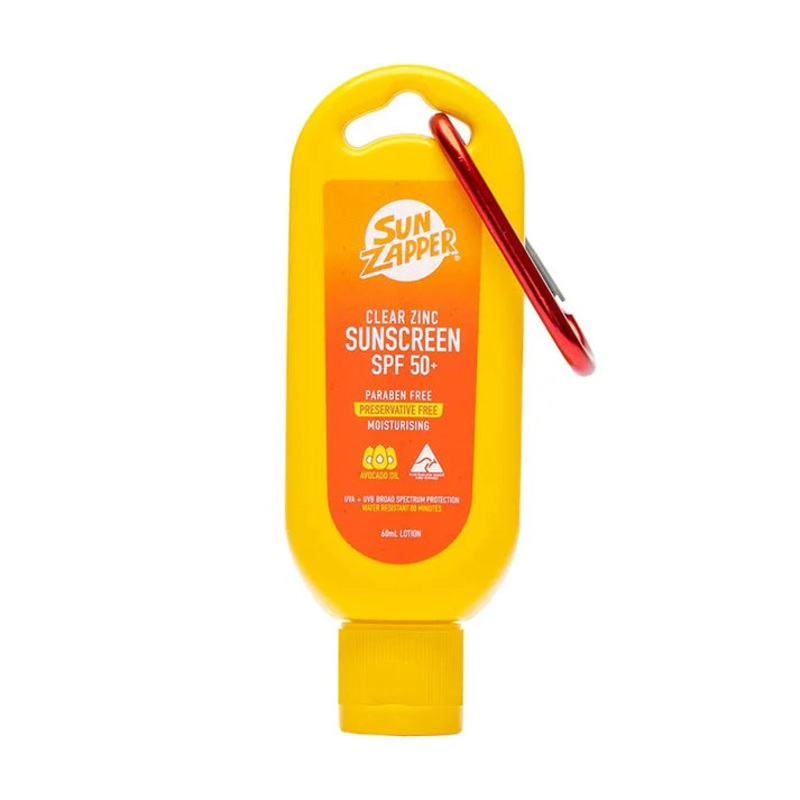SUN ZAPPER CLEAR ZINC SUNSCREEN 60ML