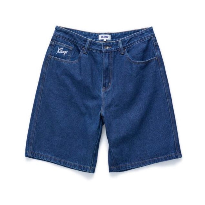 XLARGE DICE BULL DENIM SHORT RAW INDIGO