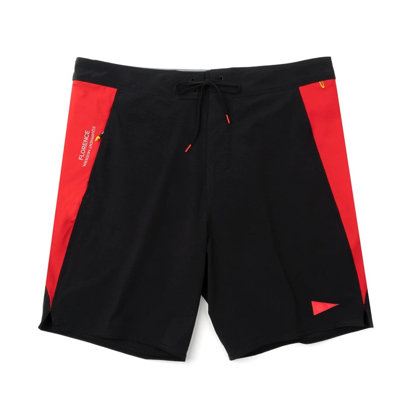 FLORENCE F1 BURGEE CORDURABOARDSHORT BLACK RACING RED