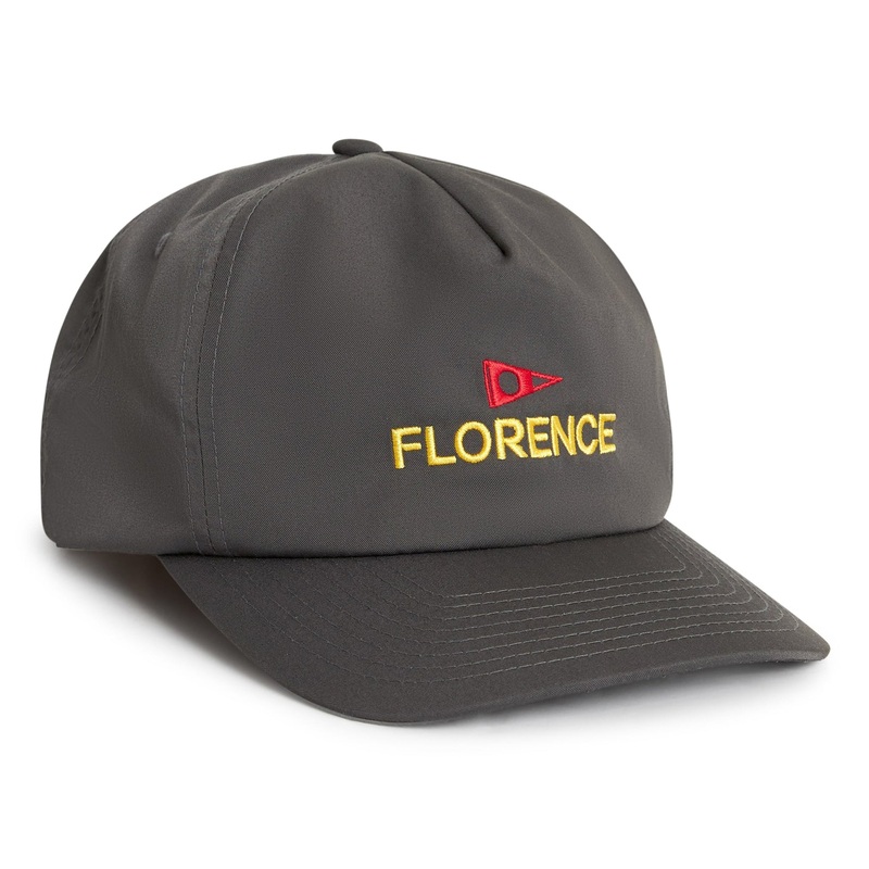 FLORENCE LOGO TWILL HAT CHARCOAL