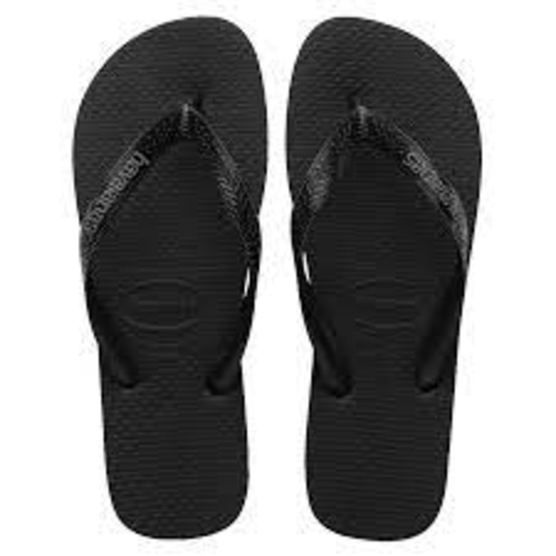 HAVAIANAS LOGO FILETE BLACK STEEL GREY