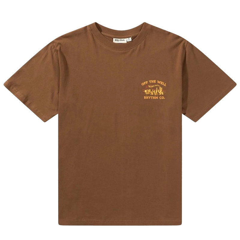 RHYTHM WORN PATH T-SHIRT CHOCOLATE