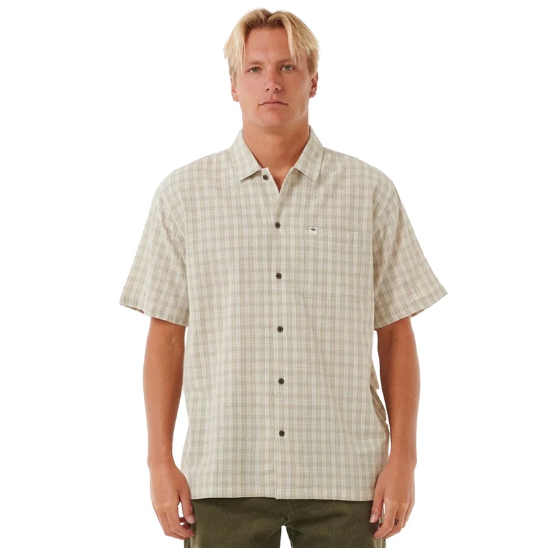 RIP CURL CLASSIC SURF CHECK SHIRT BONE