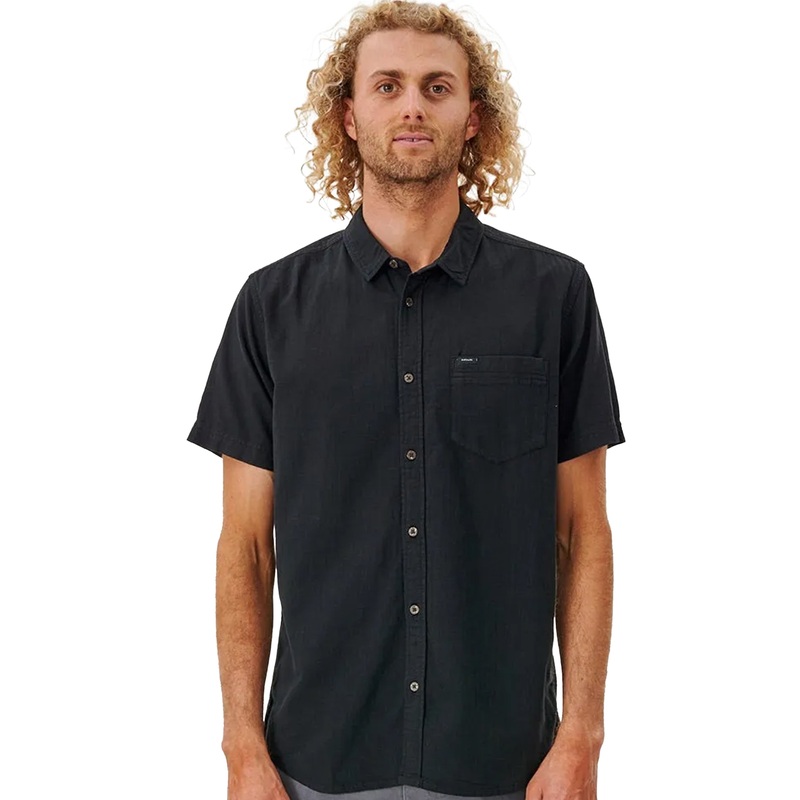 RIP CURL CLASSIC SURF WASHED SHIRT BLACK