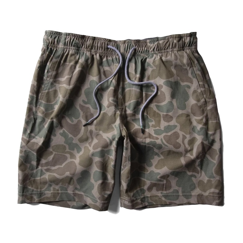 VISSLA HEMP NO SEAMS 18" ELASTIC WALKSHORT CAMO