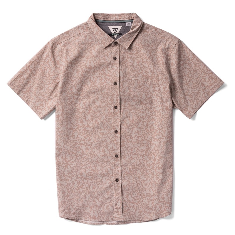 VISSLA MEN'S SUPERBLOOM ECO SHORT SLEEVE SHIRT HUSK