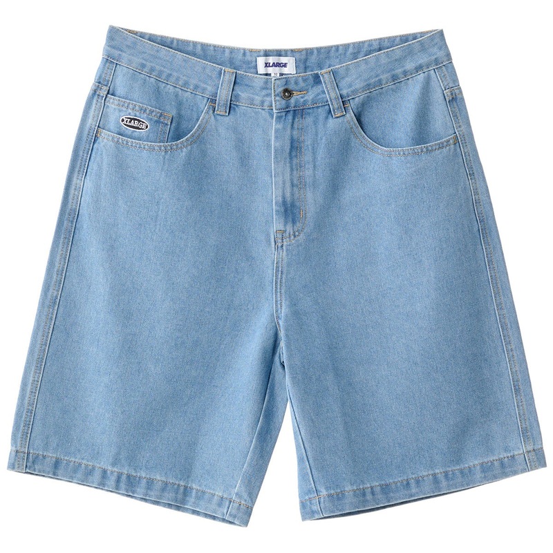 XLARGE BULL DENIM 91 SHORT MID BLUE