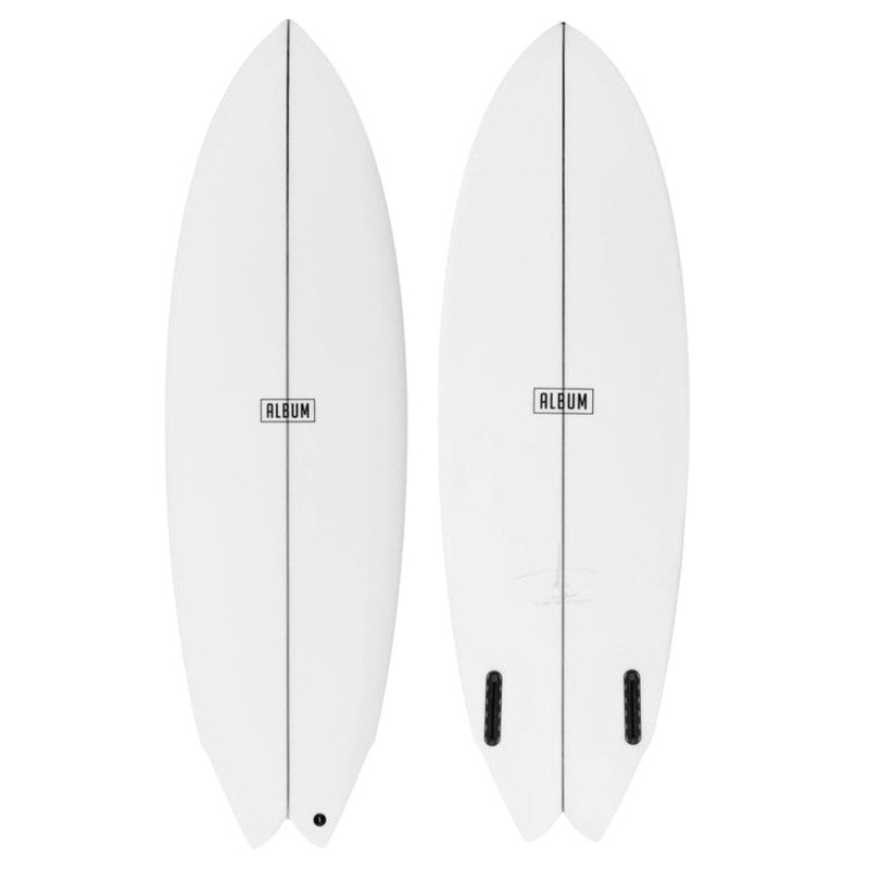 ALBUM TWINSMAN 5'10" CLEAR PU SURFBOARD