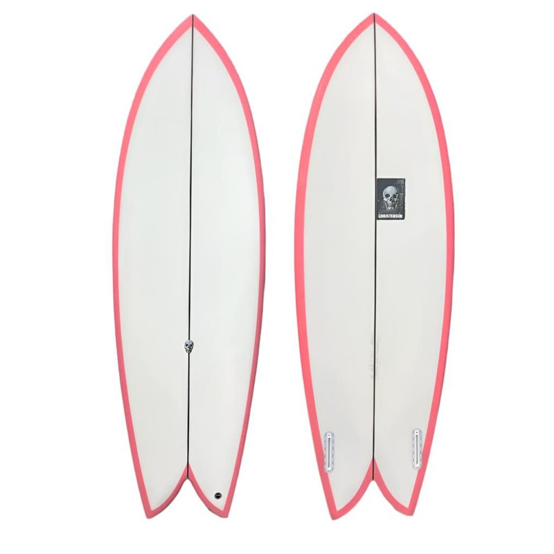 CHRISTENSON ACID PHISH TWIN FIN SURFBOARD 5'5