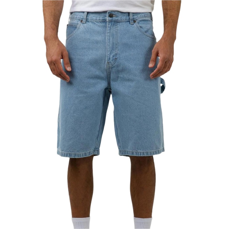 DICKES 11" RELAXED FIT DENIM CARPENTER SHORT LIGHT INDIGO